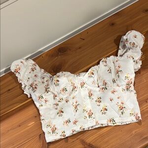 Princess Polly Floral White Top